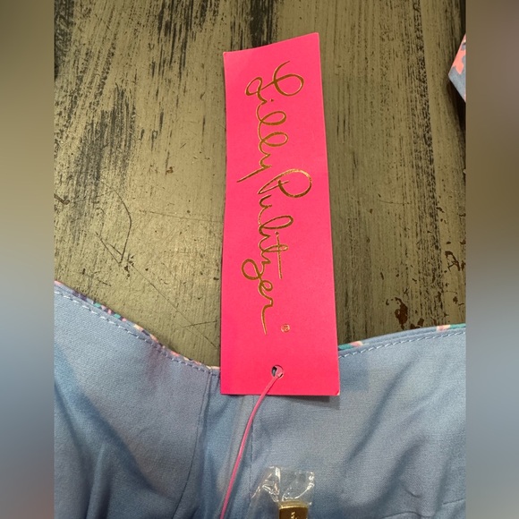 Lilly Pulitzer Rosalie Skirt Set in the "Blue Peri The Turtle Package” NWT - Picture 3 of 16